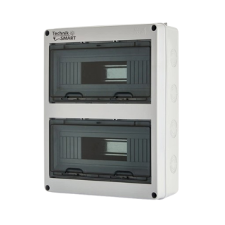 Rozdzielnica natynkowa IP65 2×12 modułów 1000V DC – hermetyczna obudowa ABS+PC