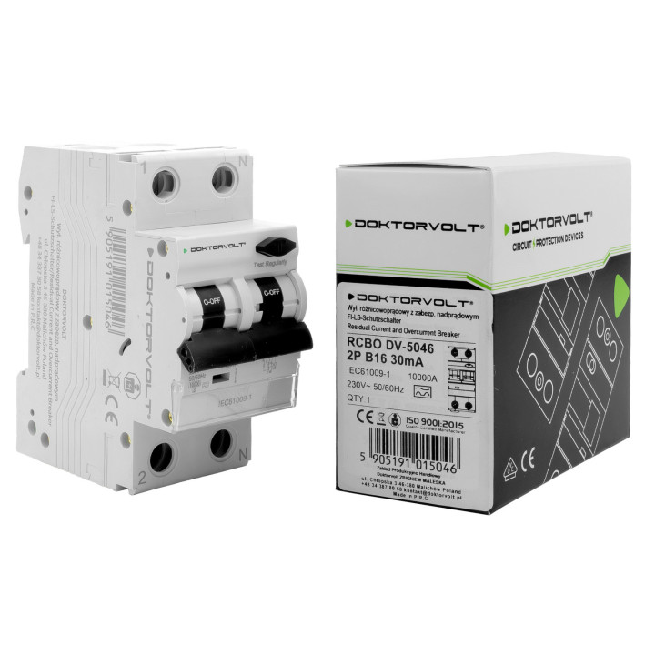 RCBO B16 30mA Typ A | Wyłącznik Różnicowoprądowy z Nadprądowym 10kA
