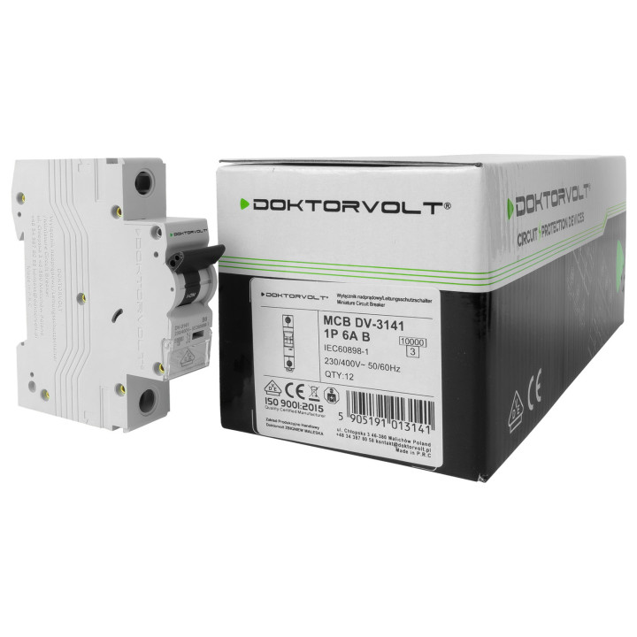 MCB B6A 1P 10kA | Wyłącznik Nadprądowy do Obwodów Sterujących (ES-a)