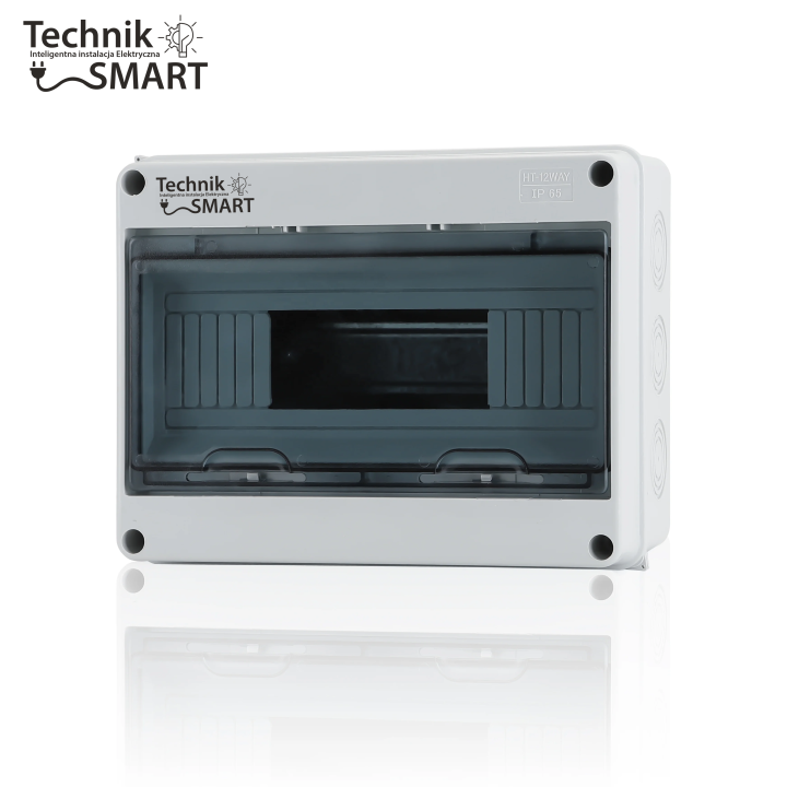 Rozdzielnica natynkowa IP65 1×12 modułów 1000V DC – hermetyczna obudowa ABS+PC