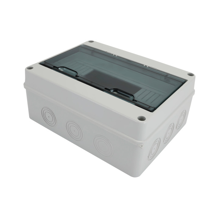 Rozdzielnica natynkowa IP65 1×12 modułów 1000V DC – hermetyczna obudowa ABS+PC