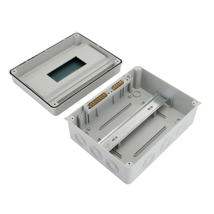 Rozdzielnica natynkowa IP65 1×12 modułów 1000V DC – hermetyczna obudowa ABS+PC