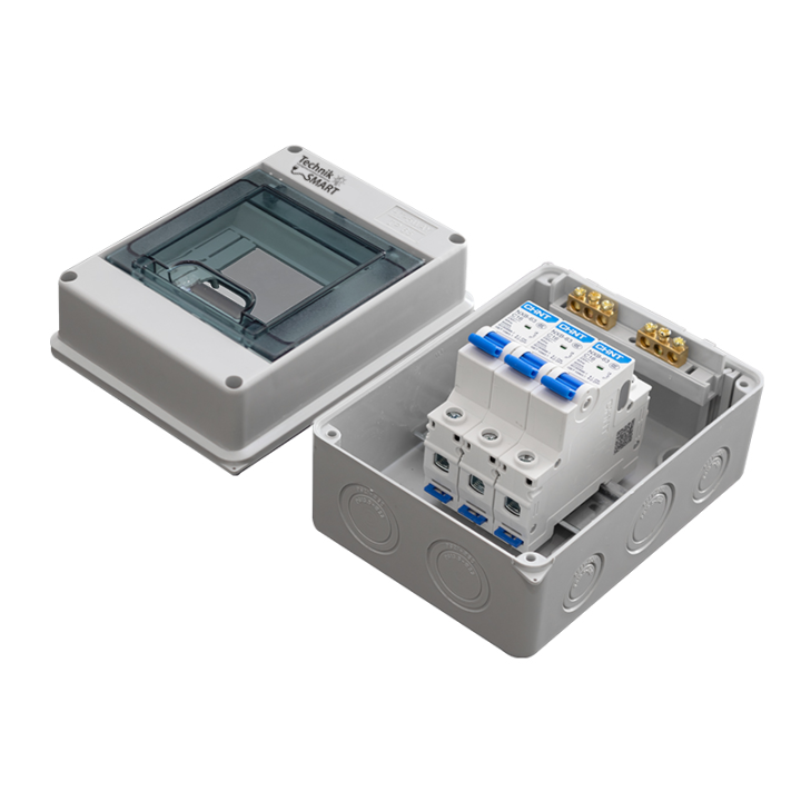 Rozdzielnica natynkowa IP65 1×5 modułów 1000V DC – hermetyczna obudowa ABS+PC